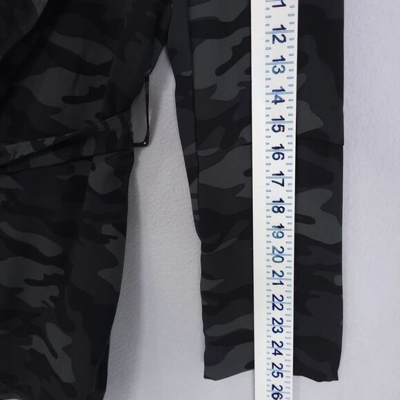 500 Maison Cinqcent Black & Grey Camo Lightweight Belted Trench Jacket Medium - Picture 14 of 16